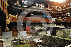 Hakka Roundhouse tulou walled village located in China