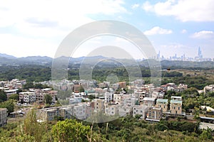 Hakka village in Hong Kong facing Shenzhen photo