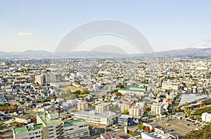 Hakodate City on the viewpoint