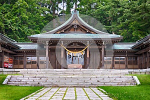 Hakodate Gokoku Shrine in Hakodate City, Hokkaido, Japan. a famous historic site