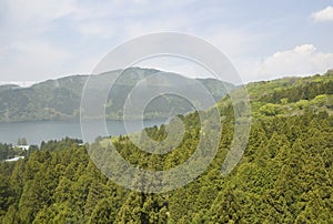 Hakone, 12th may: Natural Landscape with Ashi Lake from Fuji - Hakone - Izu National Park in Japan