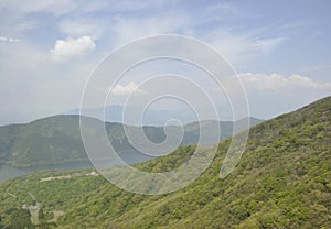 Hakone, 12th may: Natural Landscape with Ashi Lake from Fuji - Hakone - Izu National Park in Japan