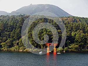 Hakone Shrine's Lakefront Torii