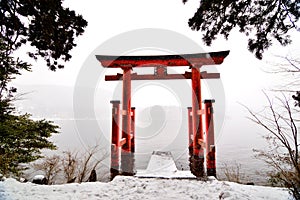 Hakone Shrine Tori