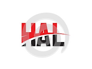 HAL Letter Initial Logo Design Vector Illustration photo