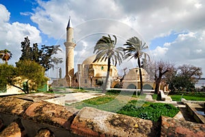 Hala Sultan Tekke mosque in Cyprus Larnaka famous tourism travel muslim landmark