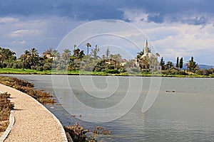 Hala Sultan Tekke or the Mosque of Umm Haram, Larnaca, Cyprus