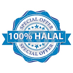 Halal, Certified, Quality product stamp / label