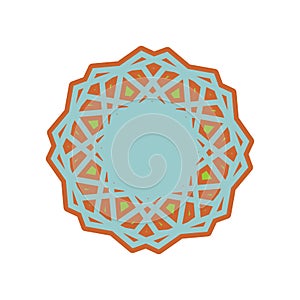 Halal template for Islamic pattern. Logo for properly cooked foo