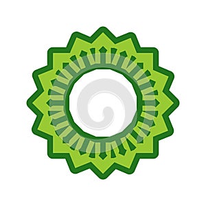 Halal template for Islamic pattern. Logo for properly cooked foo