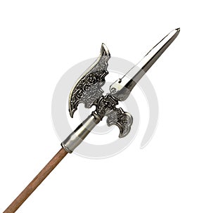 Halberd isolated on a white background