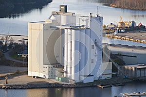 Halden grain silo and mill photo