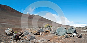 Haleakala Observatory in Haleakala National Park on Maui Island