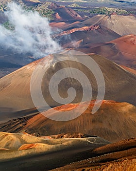 Haleakala volcano crater