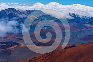 The Haleakala Volcano Crater