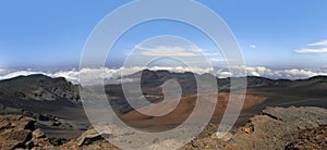 Haleakala volcano, Maui, Hawaii.Panorama.