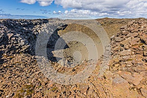 Haleyjarbunga Crater of Reykjanes Peninsula