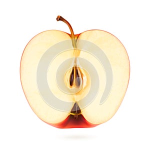 Half apple, vector illustration