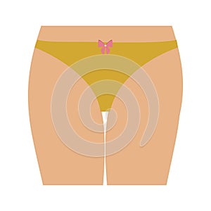 half body women with tanga