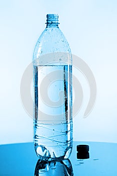 Half bottle of water