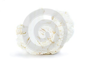 Half cauliflower isolated on white background