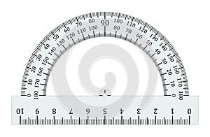 Half Circle Protractor Degrees