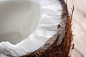 Half a coconut detail