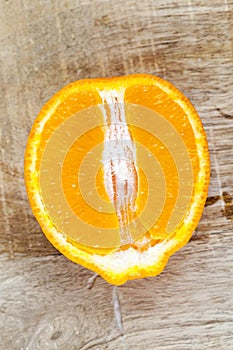half-cut orange