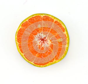 Half cut orange.