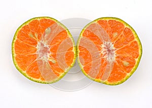 Half cut orange.