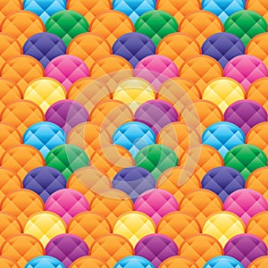 Half diamond shape colorful seamless pattern