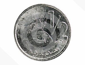 Half Dirham coin, 2002-/AH1420-Today ~ Mohammed VI serie, Bank of Morocco