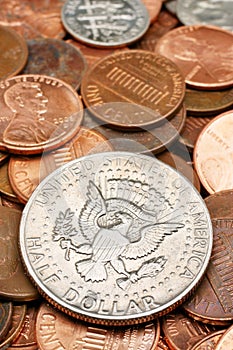 Half Dollar coin closeup