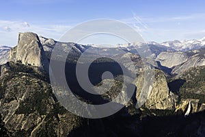 Half Dome casts a shadow over Yosemite National Park