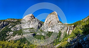 Half Dome Liberty Cap and Nevada Fall