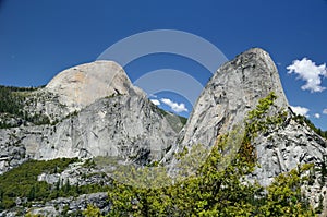 Half Dome, Mount Broderick and Liberty Cap, California, USA