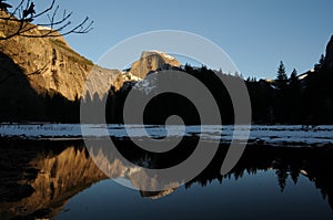 Half dome reflection
