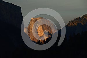 Half Dome at Sunset