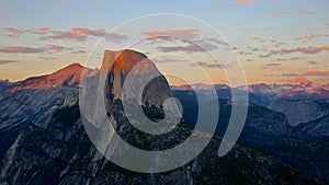 Half dome at Sunset photo