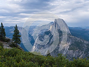 Half Dome. View from Glacier Point, Yosemite