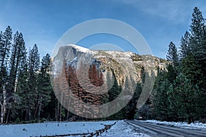 Half Dome at winter - Yosemite National Park, California, USA