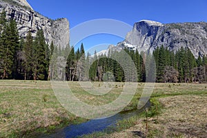 Half Dome in Yosemite National Park, Sierra Nevada Mountains, California