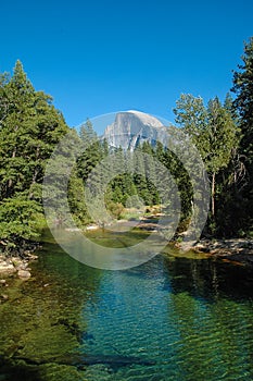 The Half Dome in Yosemite National Park, USA