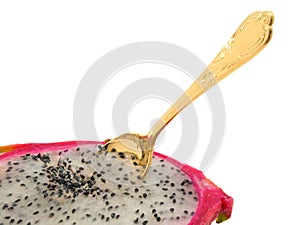 Half of dragon fruit