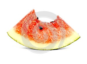 Half eaten watermelon