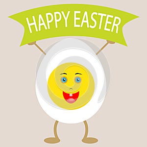 Half an egg for happy easter