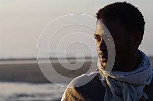 half enlightened sensual face