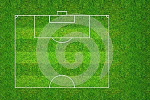 Half of football field or soccer field pattern and texture with