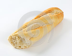 Half of French baguette