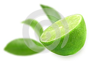 Half of fresh lime